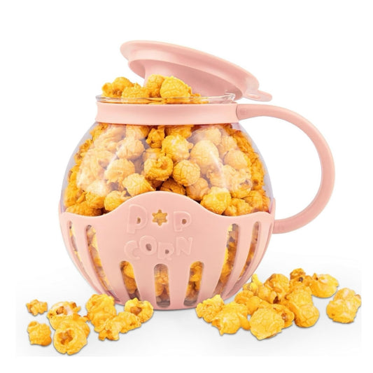 Glass Microwave Popcorn Popper with Silicone Lid
